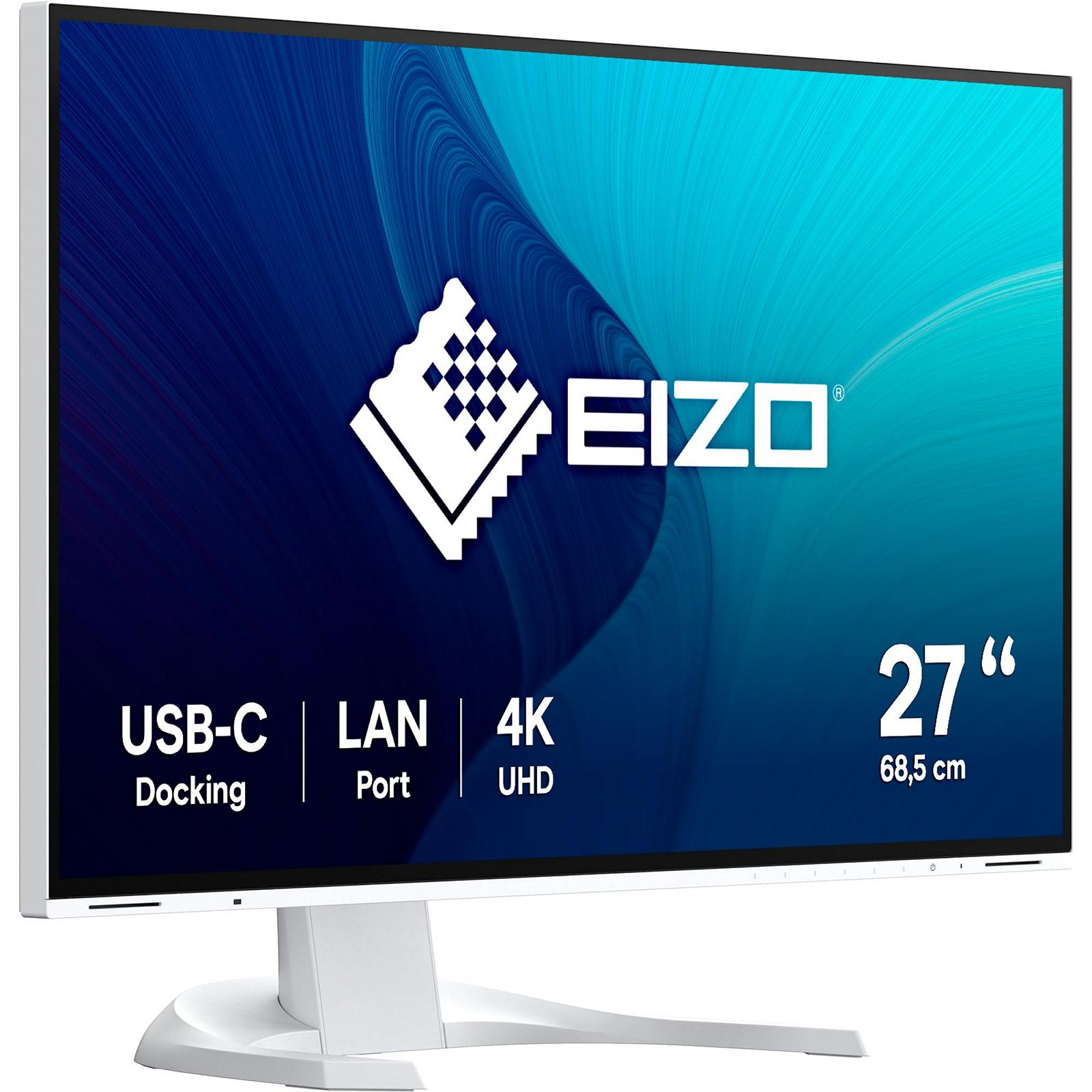 Монитор EIZO FlexScan EV2740X-WT 68.5 см (27 дюймов) (USB-C (94Вт PD), DisplayPort, HDMI, USB Hub, RJ-45 LAN, KVM Переключатель, 5 мс Время отклика, 3840 x 2160 (4K UHD)) Белый, фото №1