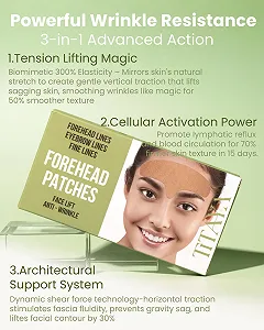 Пластир Titaya проти зморшок 15 шт. Пластирі для підтяжки обличчя для розгладження зморшок synthetic.ua - Фото 1