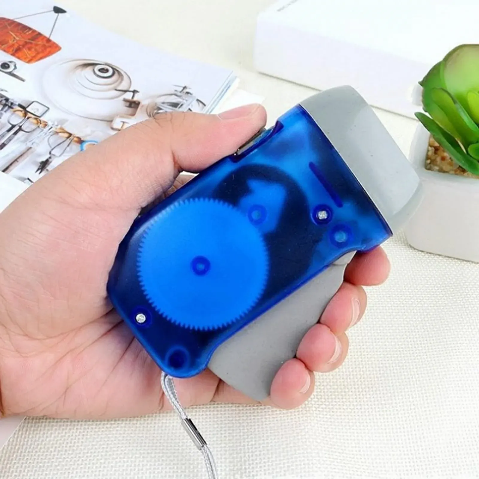 Ручний ліхтар з ручним приводом Sereze, аварійний світлодіодний , портативний , вихідна потужність, фото №4