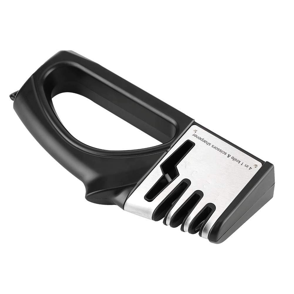 Точилка для ножей ручная 4-в-1 4-ступенчатая с фиксированным углом, фото №6