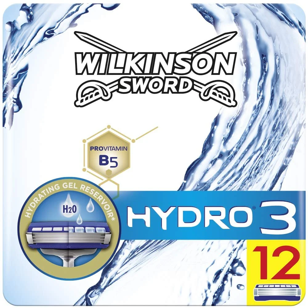 Сменные лезвия для бритья Wilkinson Sword Hydro 3, фото №1