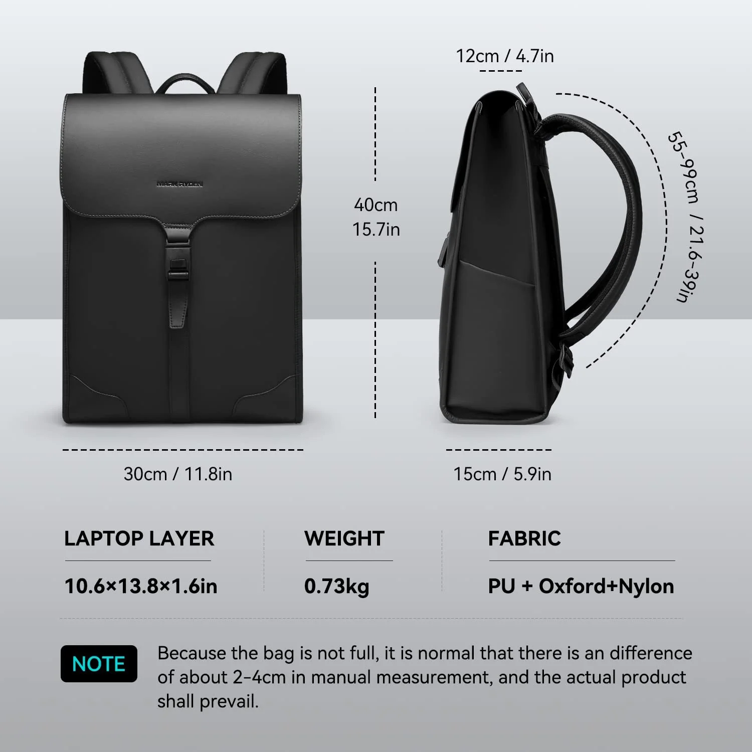 Рюкзак для ноутбука Mark Ryden Business 15.6" шкіряний водостійкий з магнітною застібкою, фото №2 Рюкзак для ноутбука Mark Ryden Business 15.6" шкіряний водостійкий з магнітною застібкою, фото №2