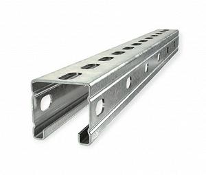 Профіль для кріплення сонячних панелей оцинкований 41х41х10х1,5х3000 мм synthetic.ua - Фото 1