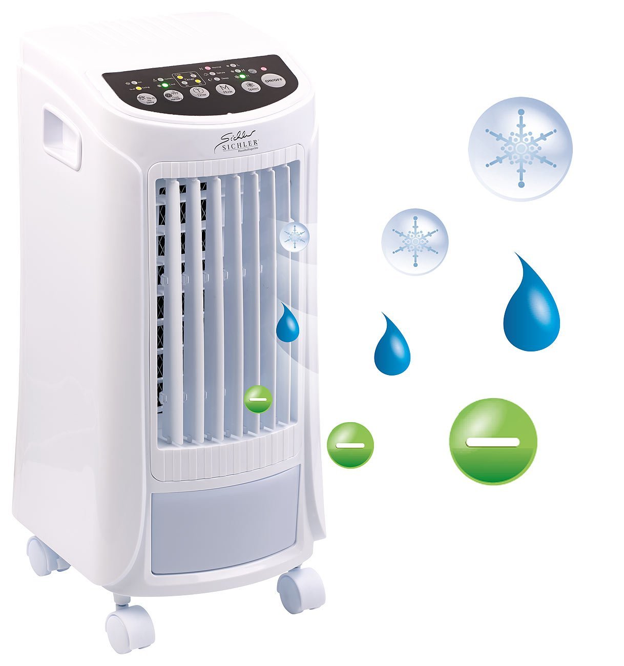Охолоджувач повітря Sichler Haushaltsgeräte LW-450 3-в-1 4 L 65 W 600 m³/h, фото №8