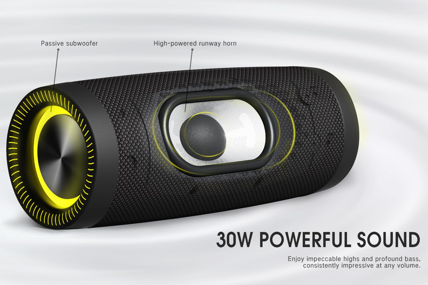 Портативна колонка Maio Bluetooth Портативний Бездротовий 30 Вт Стерео IP67 Чорний, фото №3