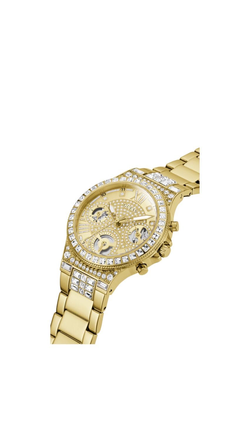 Жіночий Годинник GUESS Sports Multifunction Glitter with Crystals 36 мм - Рожевий Циферблат, Корпус та Браслет з Нержавіючої Сталі Рожевого Золота, фото №4