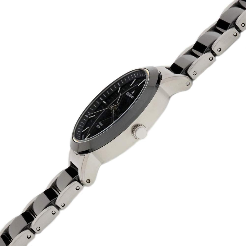 Женские часы Dugena Ceramic Solar Quartz с черным циферблатом, керамическим корпусом из нержавеющей стали, минеральным стеклом, керамическим браслетом из нержавеющей стали, 5 Bar 4461007, браслет, фото №4 Женские часы Dugena Ceramic Solar Quartz с черным циферблатом, керамическим корпусом из нержавеющей стали, минеральным стеклом, керамическим браслетом из нержавеющей стали, 5 Bar 4461007, браслет, фото №4