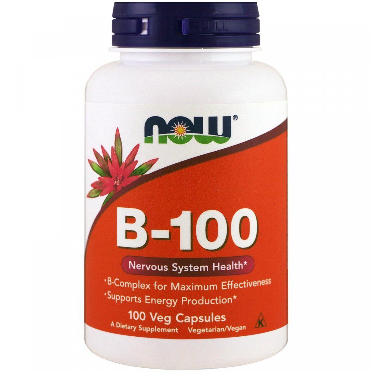 Комплекс витамина B NOW Vitamin 100 tabl, фото №1