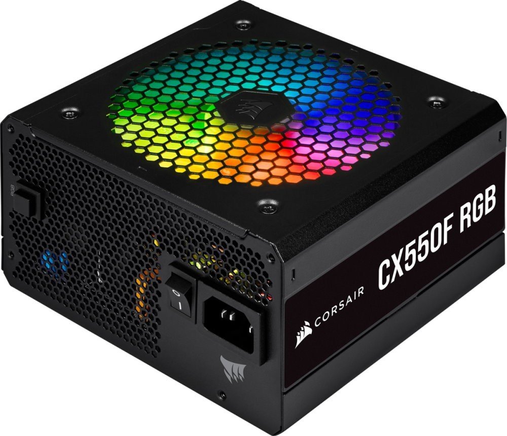 Блок живлення CORSAIR CX550F RGB 80 PLUS Bronze Black, фото №2