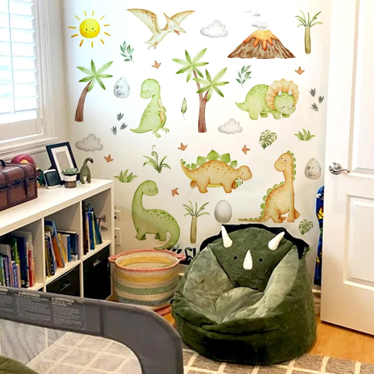 Наклейка на стіну Dinosaur ПВХ 60 x 30 см, фото №4