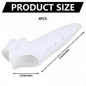 Роздільник для пальців ніг Hallux Valgus Correction Set, 4 шт., з дихаючими отворами, з додатковою губкою-вставкою synthetic.ua - Фото 1