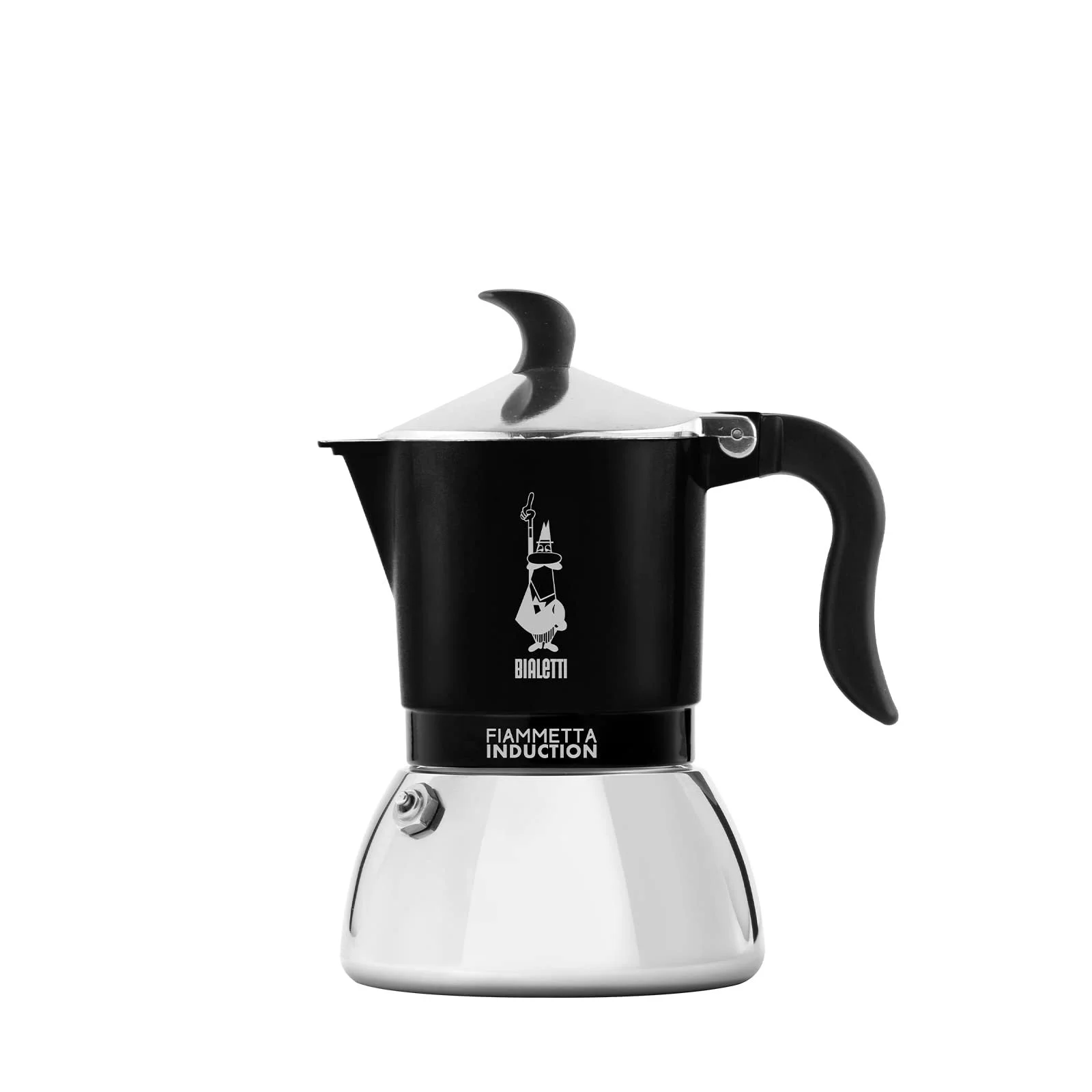 Кофеварка Bialetti Fiammetta Индукционная, 4 чашки (150 мл), черная, фото №1