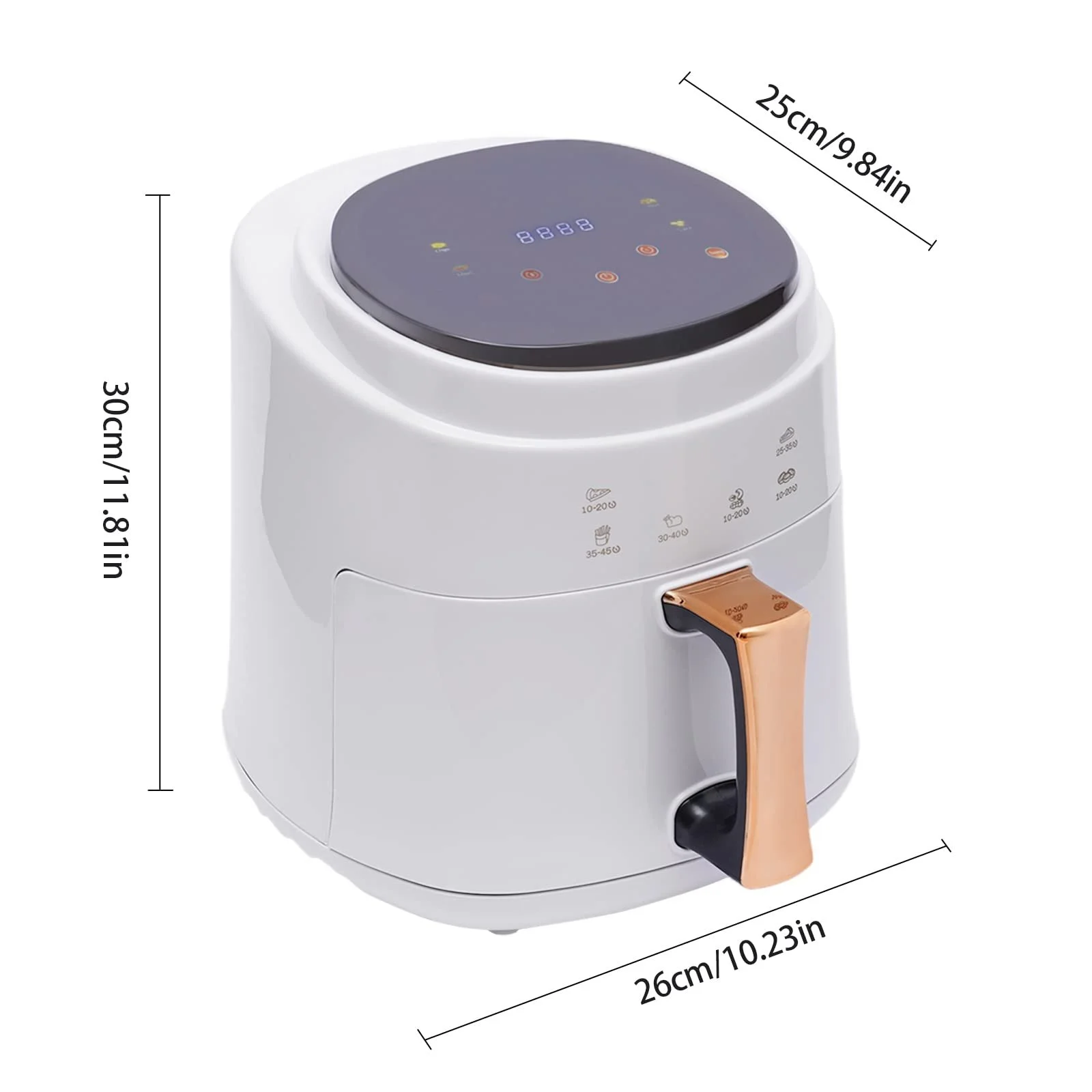 Мультипіч OUKANING 8 л 1400 Вт 6-в-1 LED Touch Screen Біла, фото №3 Мультипіч OUKANING 8 л 1400 Вт 6-в-1 LED Touch Screen Біла, фото №3
