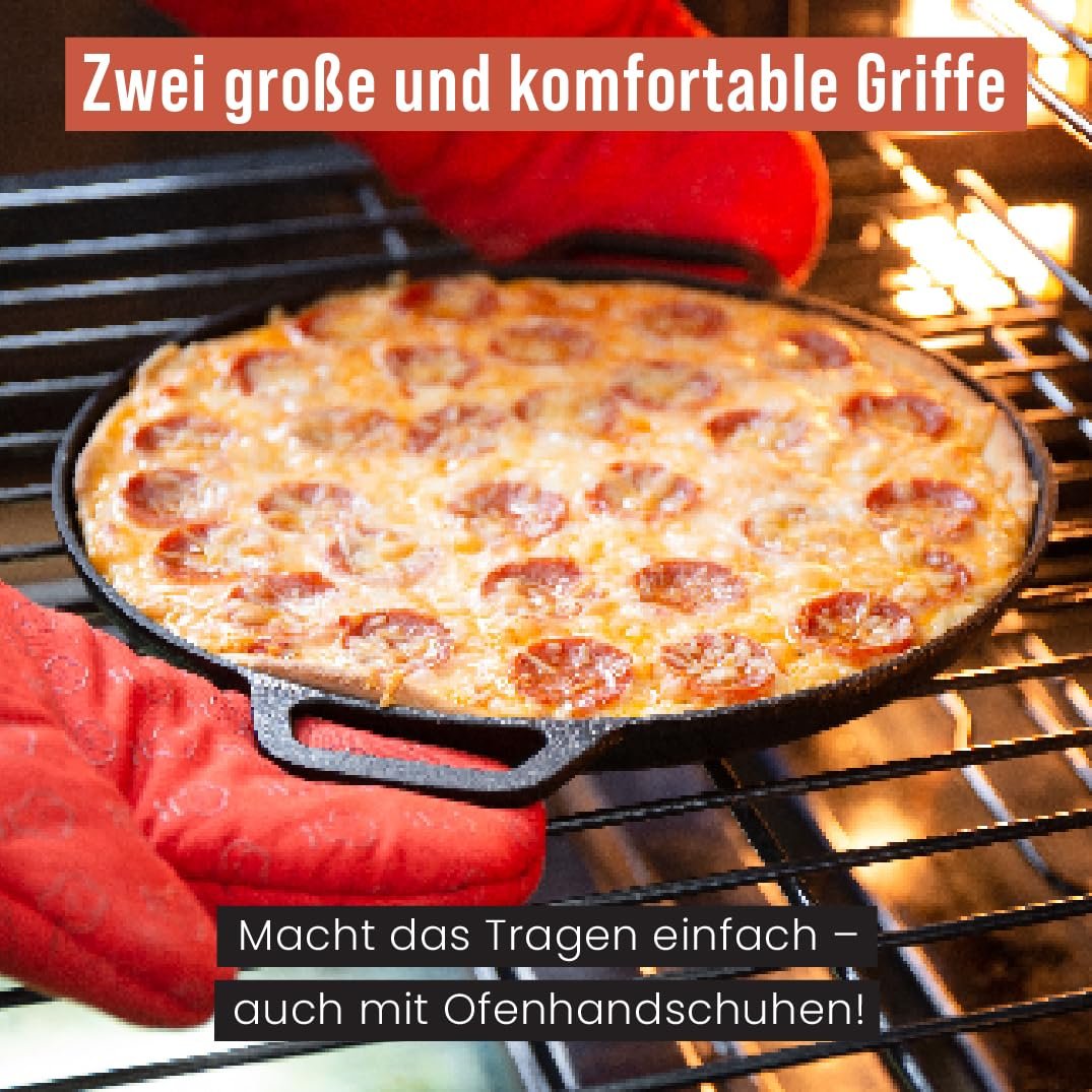 Пательня-гриль Chef Pomodoro чавунна 30 см, фото №4
