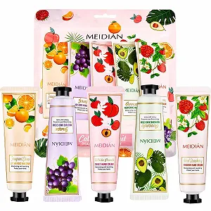 Набор кремов для рук 6 шт. Фруктовый аромат Увлажняющий лосьон для рук в дорожном формате для сухой, потрескавшейся кожи рук - Фото 1