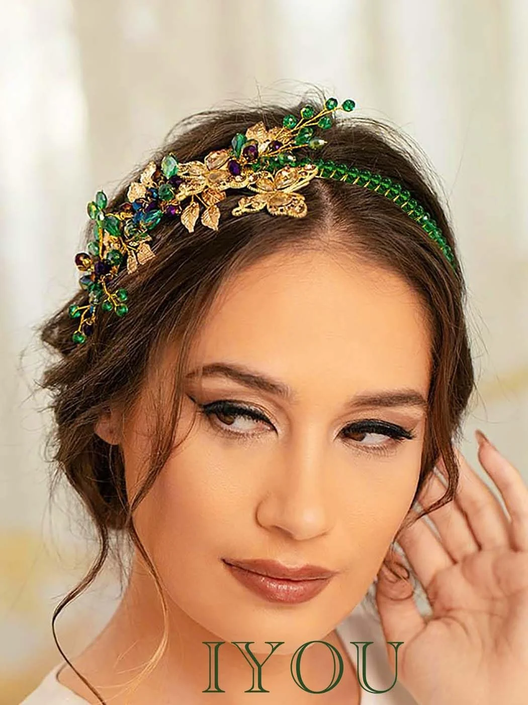 Обруч IYOU Весільний для Нареченої Зелений, фото №8