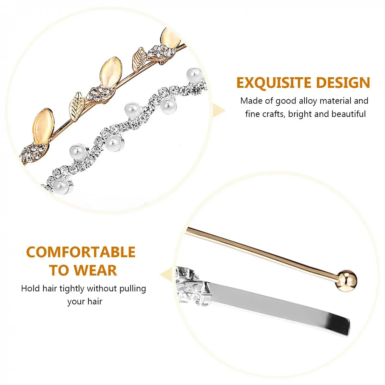 Обруч для волосся Весільний Beaupretty з кристалами, фото №4