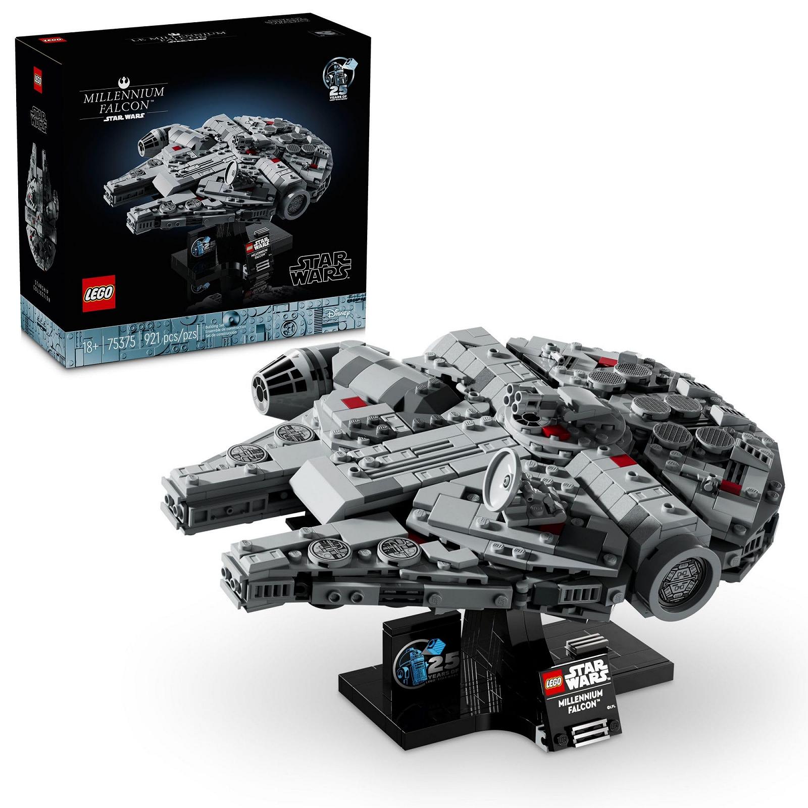 LEGO Зоряні війни Тисячолітній сокіл 25-річний колекційна модель зорельота декоративний набір для дорослих подарунок 75375, фото №1