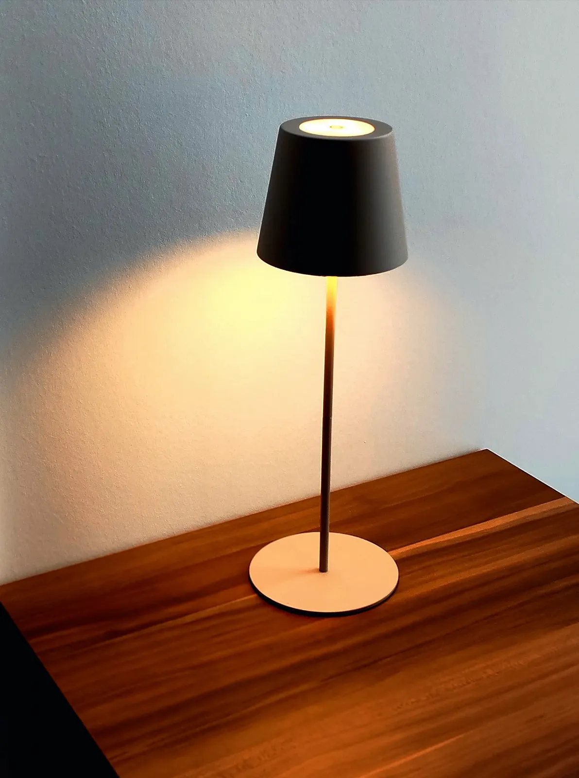 Настільна лампа Trango 2017-03C LED IP44 бездротова сенсорна димована 3 W 2700 K Бежева, фото №2