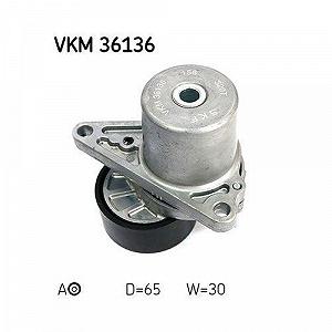 Натягувач поліклинового ременя SKF VKM 36136 для NISSAN RENAULT, лівий, середній synthetic.ua - Фото 1