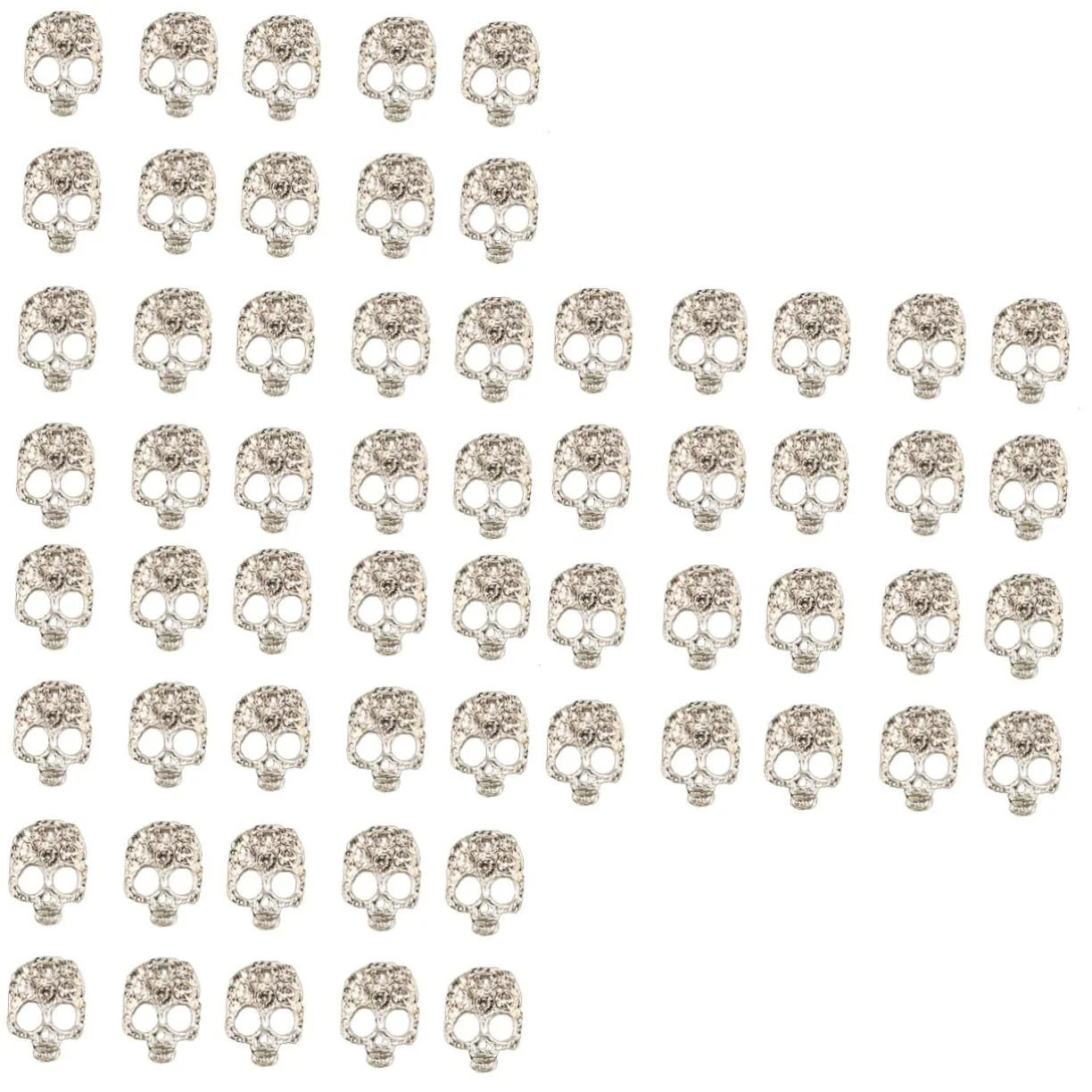 Подвески для ногтей Череп FRCOLOR 60 шт. Хэллоуин 3D из сплава, фото №1