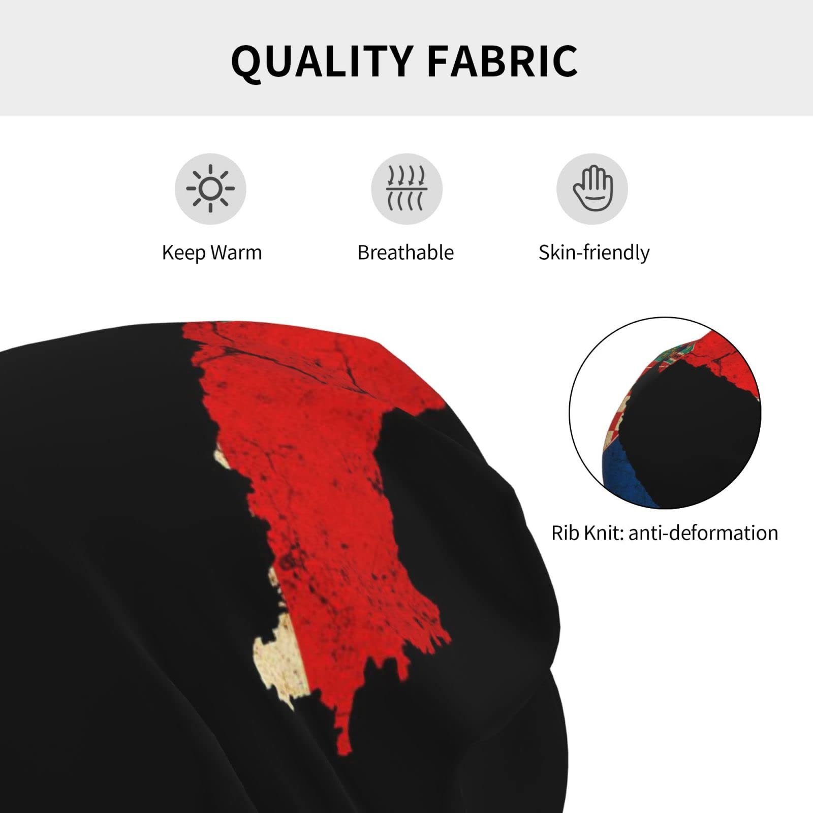 Шапка LOUJIN Croatia Map Outline Flag Slouchy для хлопчиків, фото №6