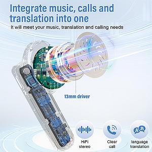 Навушники-перекладачі AI Voice, 3-в-1 реального часу з 164 мовами, Шумозаглушення ENC ціна на synthetic.ua - Фото 1 Навушники-перекладачі AI Voice, 3-в-1 реального часу з 164 мовами, Шумозаглушення ENC synthetic.ua - Фото 1