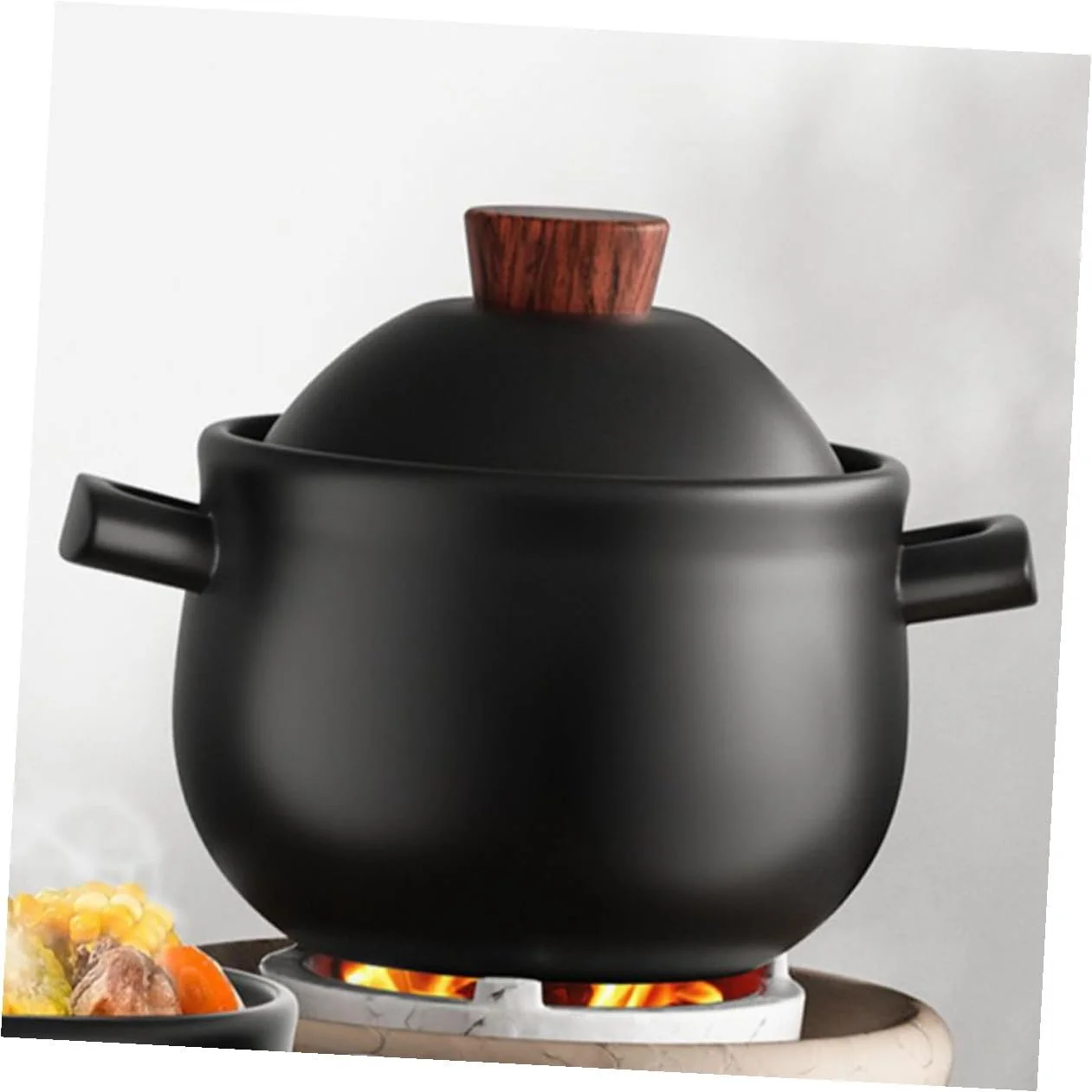 Кастрюля каменная с крышкой жаростойкая большой емкости, фото №4 Кастрюля каменная с крышкой жаростойкая большой емкости, фото №4