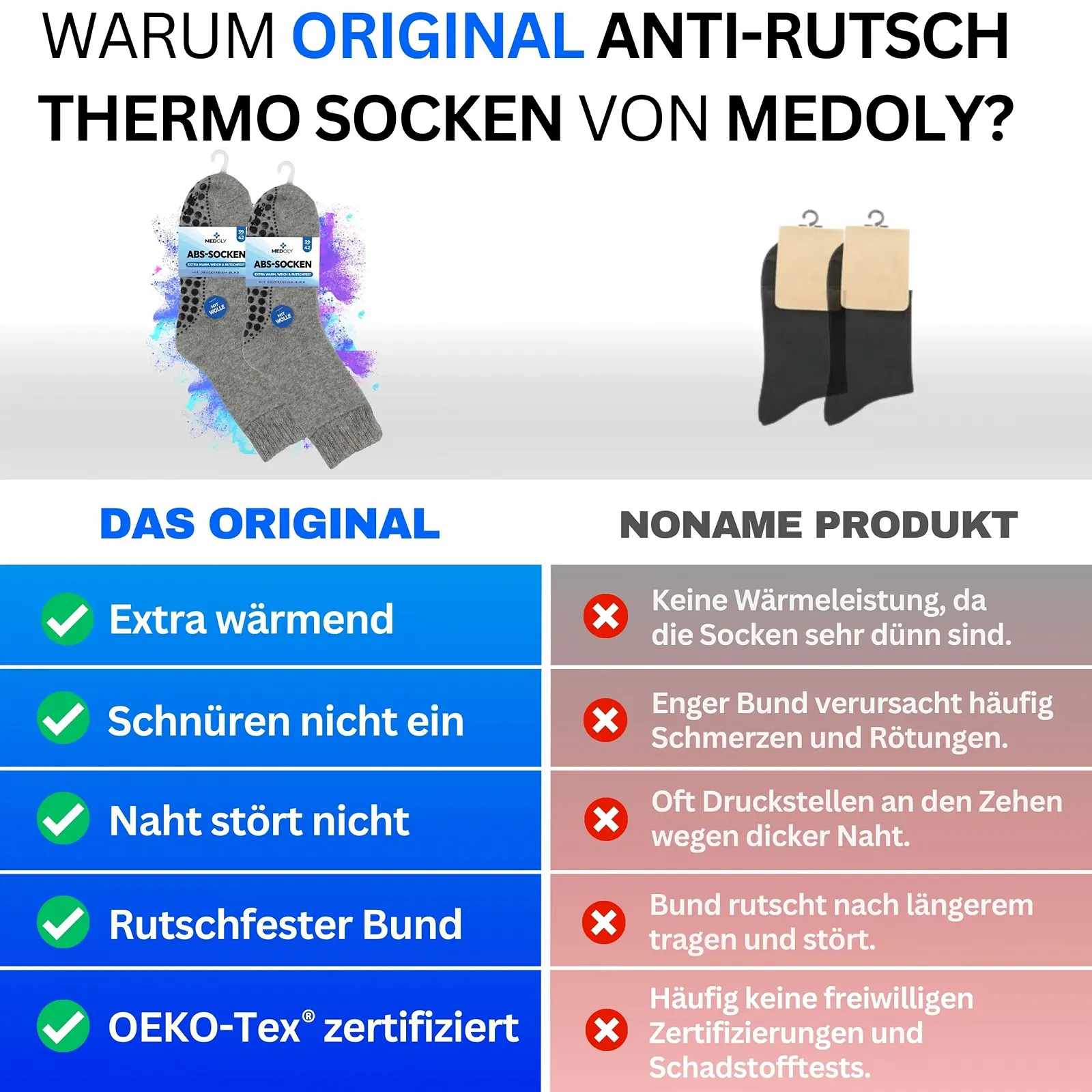 Шкарпетки Medoly ABS з вовною (2 пари) THERMO, фото №5