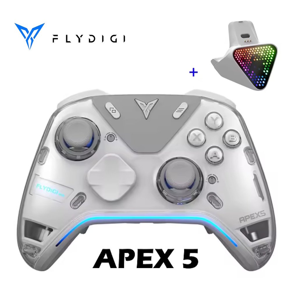 Геймпад FlyDigi APEX 5 White + док-станция (Android/Windows/Nintendo Switch/VR/iOS), фото №1