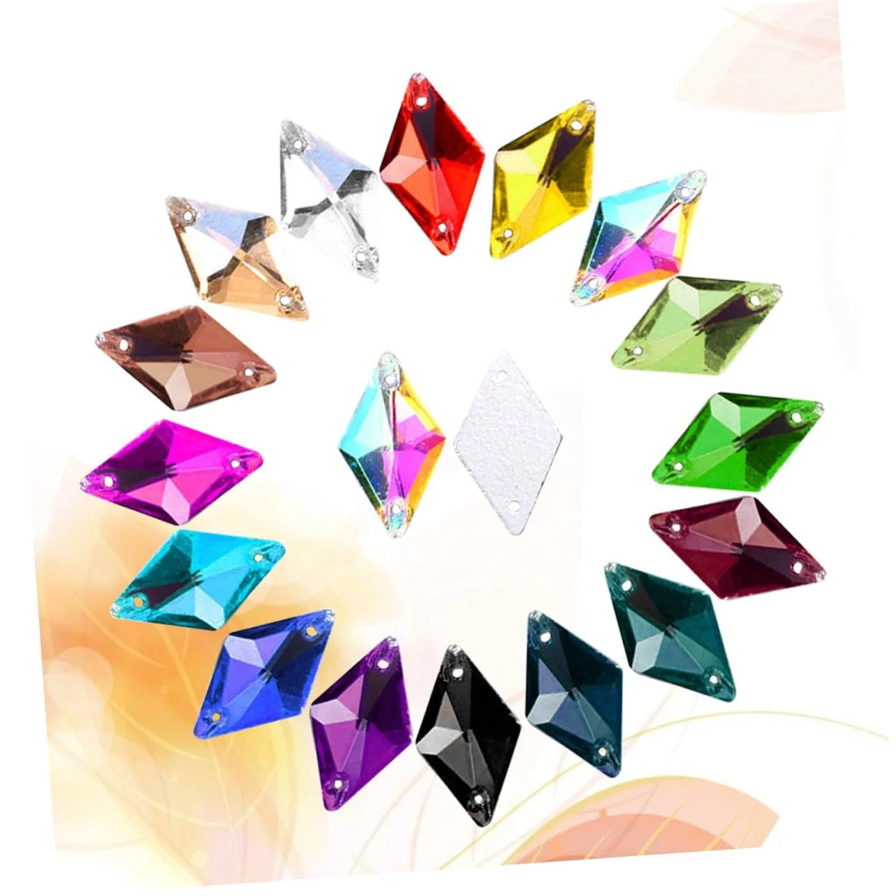 Ювелирные аксессуары FRCOLOR 28 штук Бриллиантовые хрустальные бусины Свадебные украшения Ювелирные материалы Стеклянные украшения, фото №4