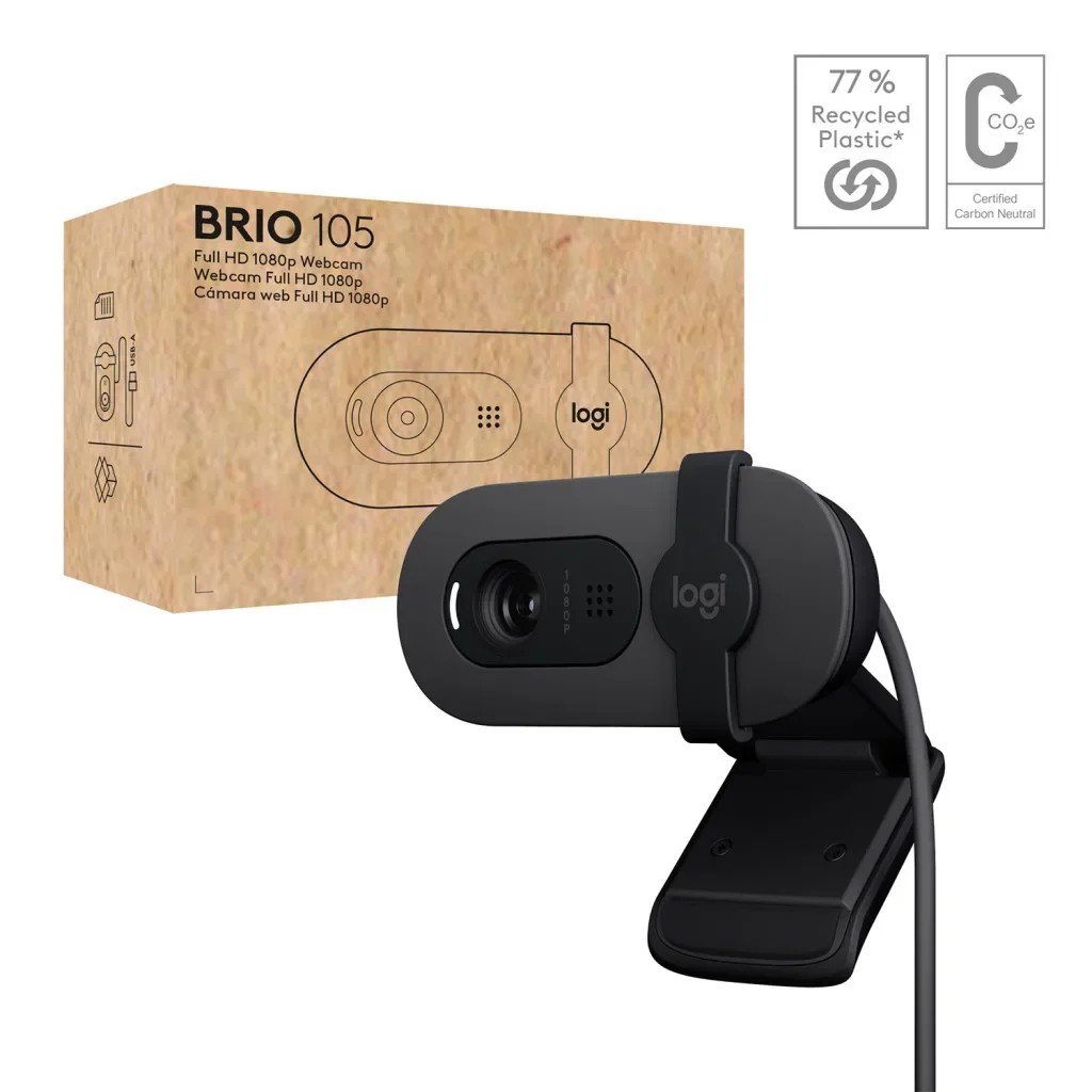 Веб-камера Logitech Brio 105 Full HD 1080p Graphite (960-001592), фото №7