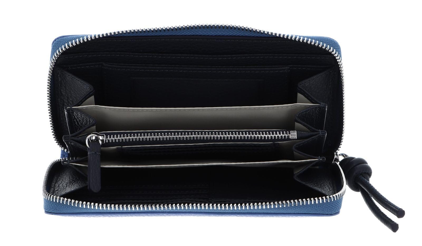 Кошелек Coccinelle Metallic Soft Зернистая кожа Azul/Midnight B, Azul / Midnight B, фото №2