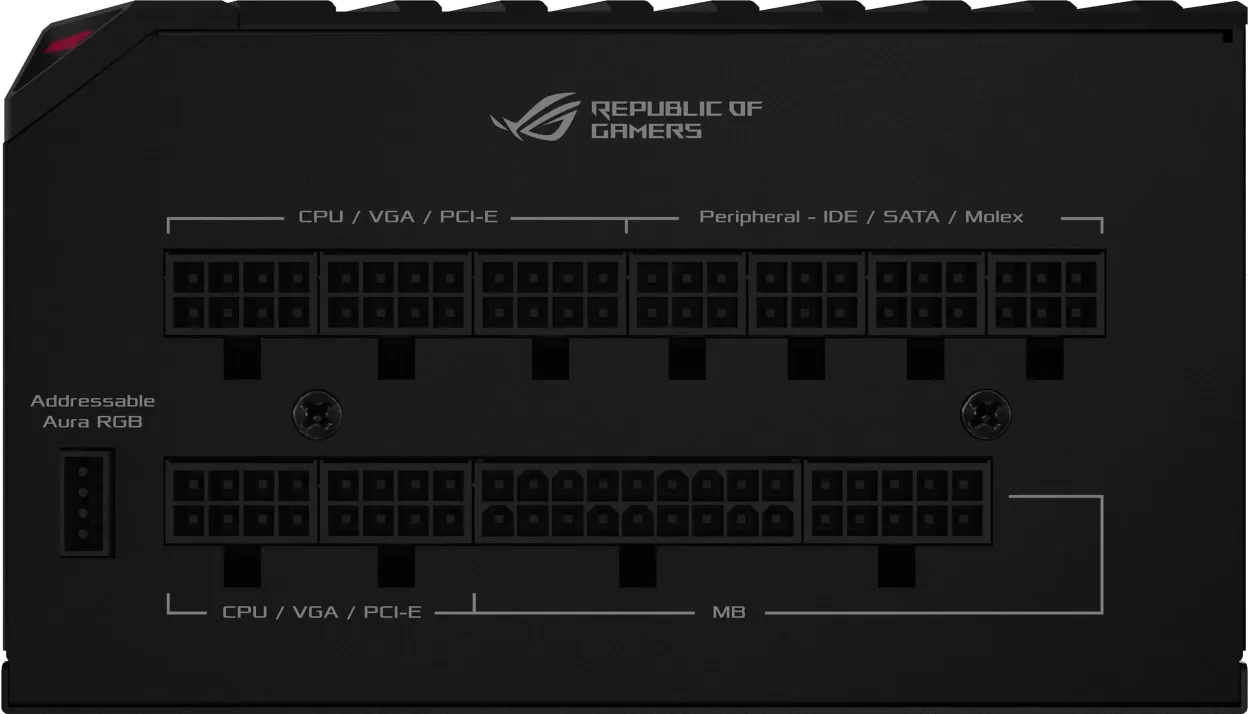 Блок живлення Asus ROG THOR 850P 850W 80Plus Platinum Black, фото №6
