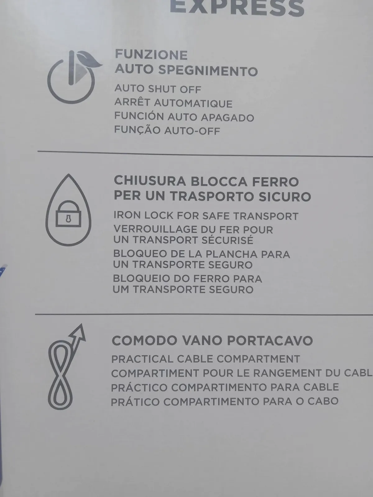 Паровой утюг Polti Vaporella Express VE30.30 Multi-Colour, фото №5 Паровой утюг Polti Vaporella Express VE30.30 Multi-Colour, фото №5