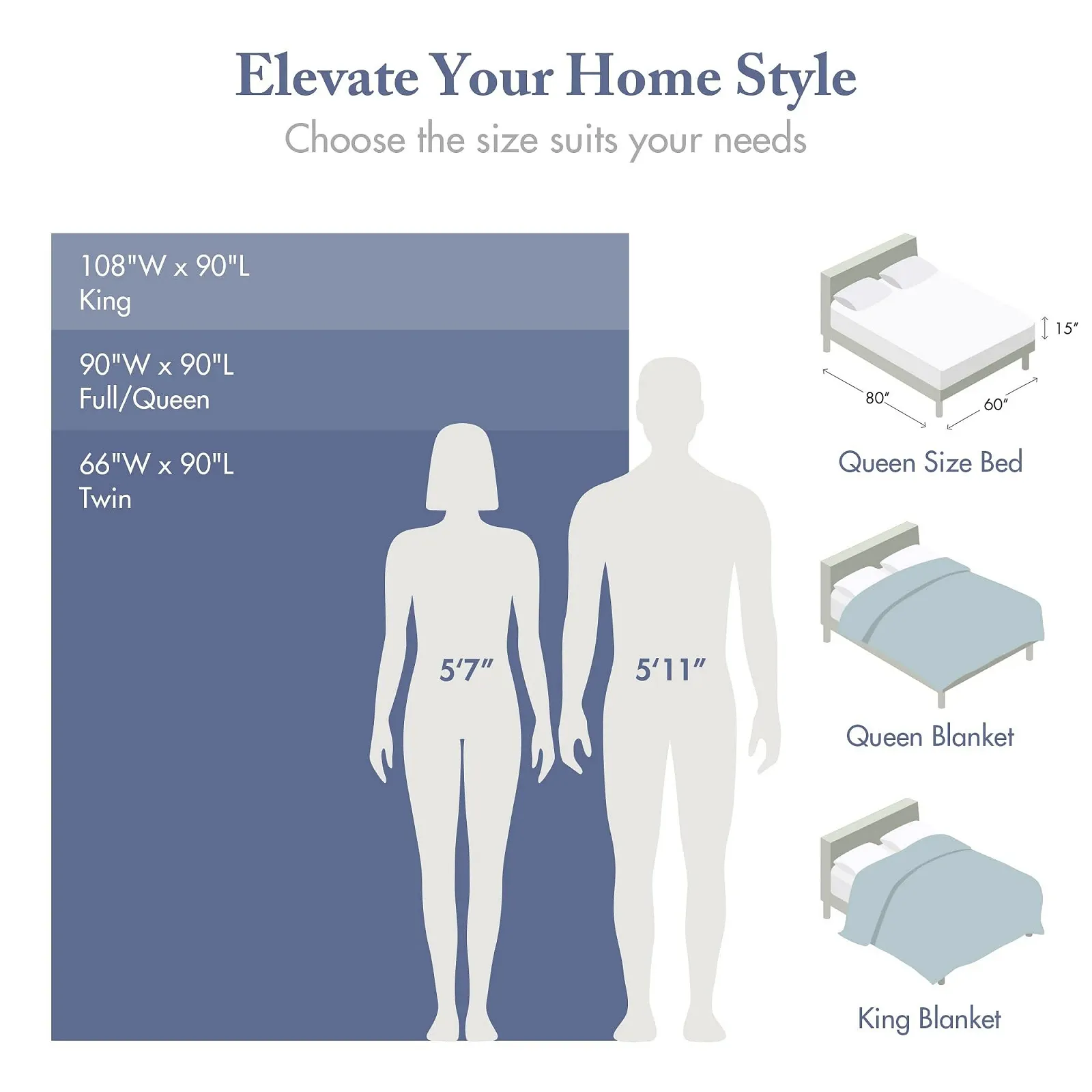 Одеяло Хлопковое Madison Park Freshspun Плетение корзинка Темно-синий Twin, фото №4