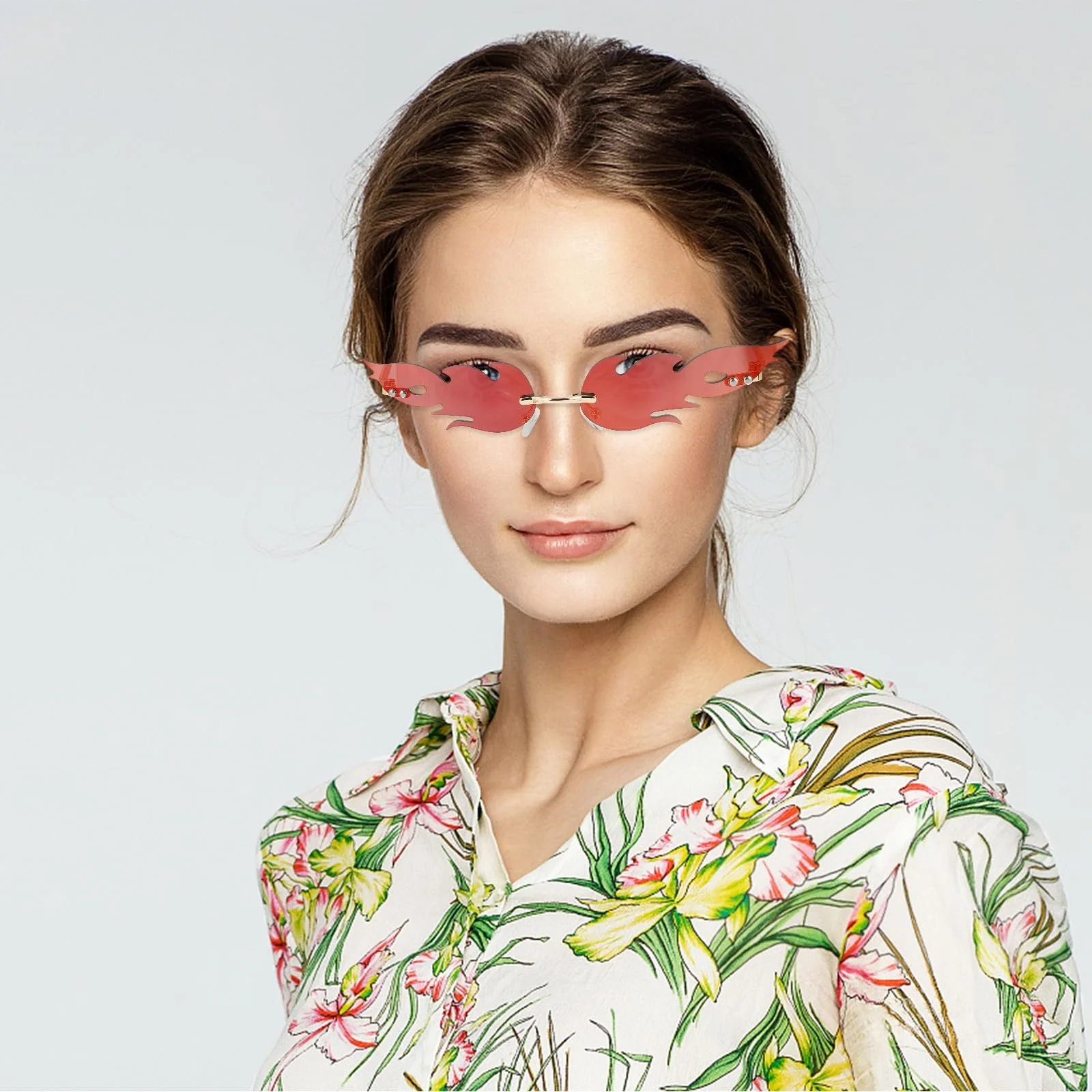 Очки Огненное пламя Nuobesty Красный, фото №2