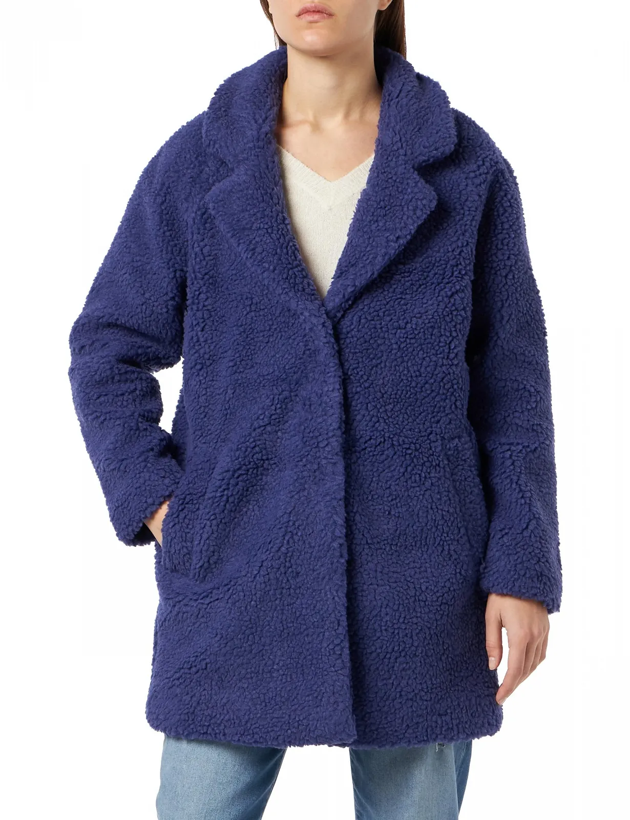 Пальто Sherpa Жіноче ONLY ONLNewAurelia Коротка Плюшева, фото №1