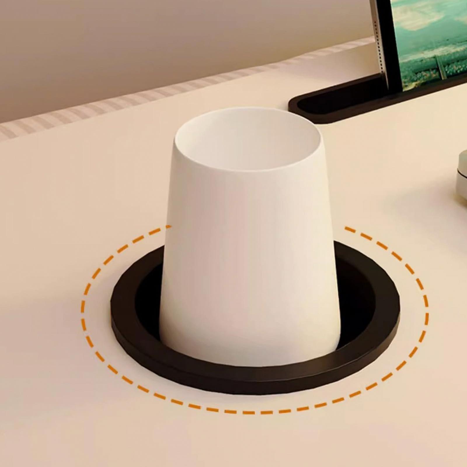 Подставка для ноутбука Складной портативный столик для кровати с подставкой для чашки Ящик для дивана Пол для чтения письма Белый, фото №8