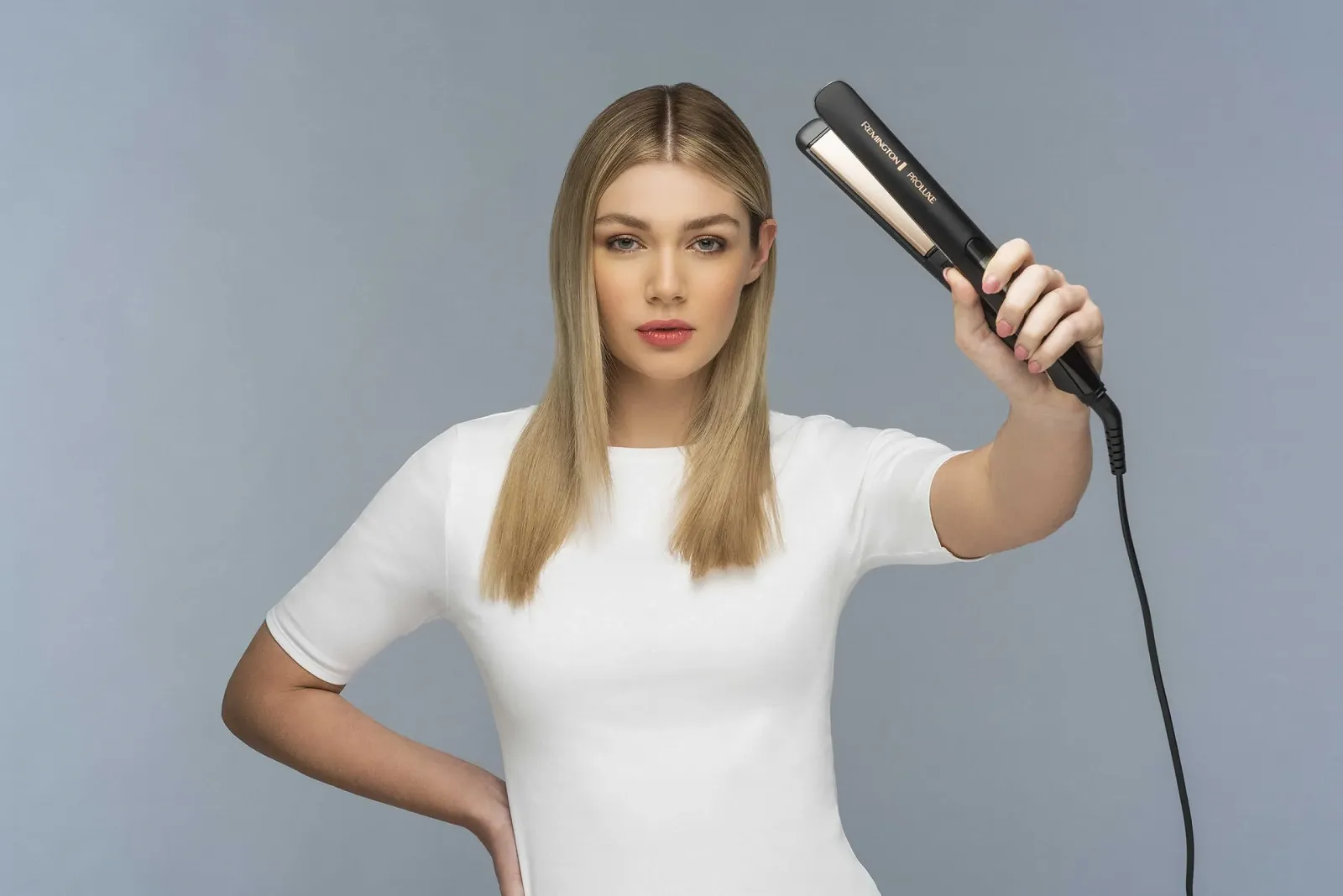 Выпрямитель для волос Remington PROluxe Midnight S9100B 150-230°C керамические пластины 110 мм OPTIheat, фото №5 Выпрямитель для волос Remington PROluxe Midnight S9100B 150-230°C керамические пластины 110 мм OPTIheat, фото №5