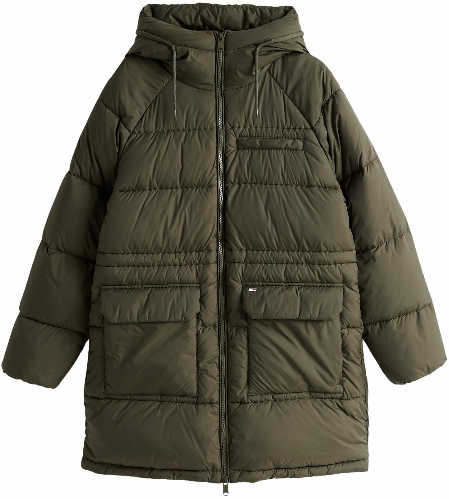 Пуховик Tommy Jeans Жіночий Міді Пуховик з Капюшоном, фото №5