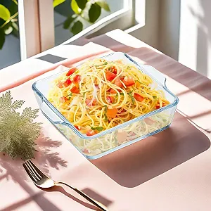 Формы для запекания стеклянные квадратные маленькие 4 шт. 12,7x12,7 см для духовки и микроволновой печи synthetic.ua - Фото 1