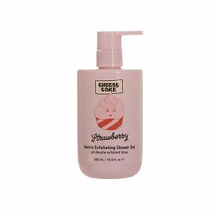 Гель-пілінг для душу Cheese Cake Strawberry для підлітків та дівчат полуничний 500 мл - Фото 1