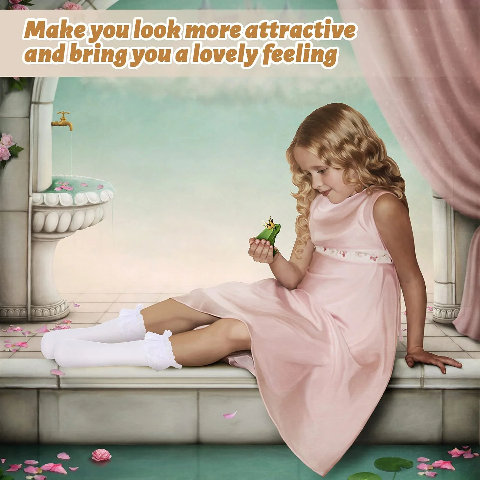 Носки Geyoga с кружевом и оборками, фото №2