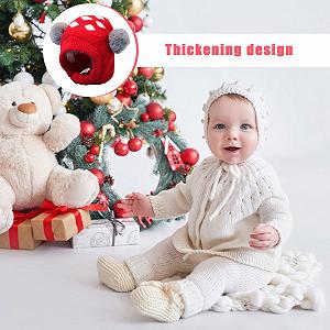 Вязаная шапка-ушанка Zqkimzi для детей, зимняя вязаная synthetic.ua - Фото 1