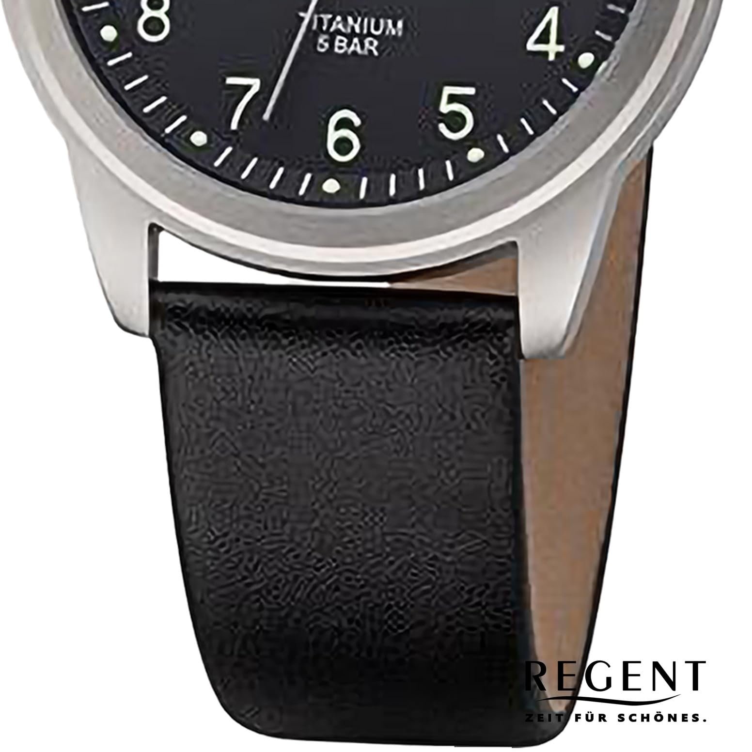 Женские часы Regent F-1267 Титановый корпус, серебристый/черный, ремешок., фото №3 Женские часы Regent F-1267 Титановый корпус, серебристый/черный, ремешок., фото №3