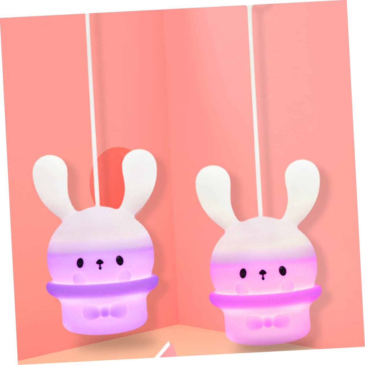 Лампа Angoily 4 шт. Декоративний нічник із вушаними кроликами, фото №4