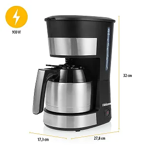 Кофемашина Tristar CM-1283 8-10 чашек 900 W с вакуумным кувшином нержавеющая сталь synthetic.ua - Фото 1