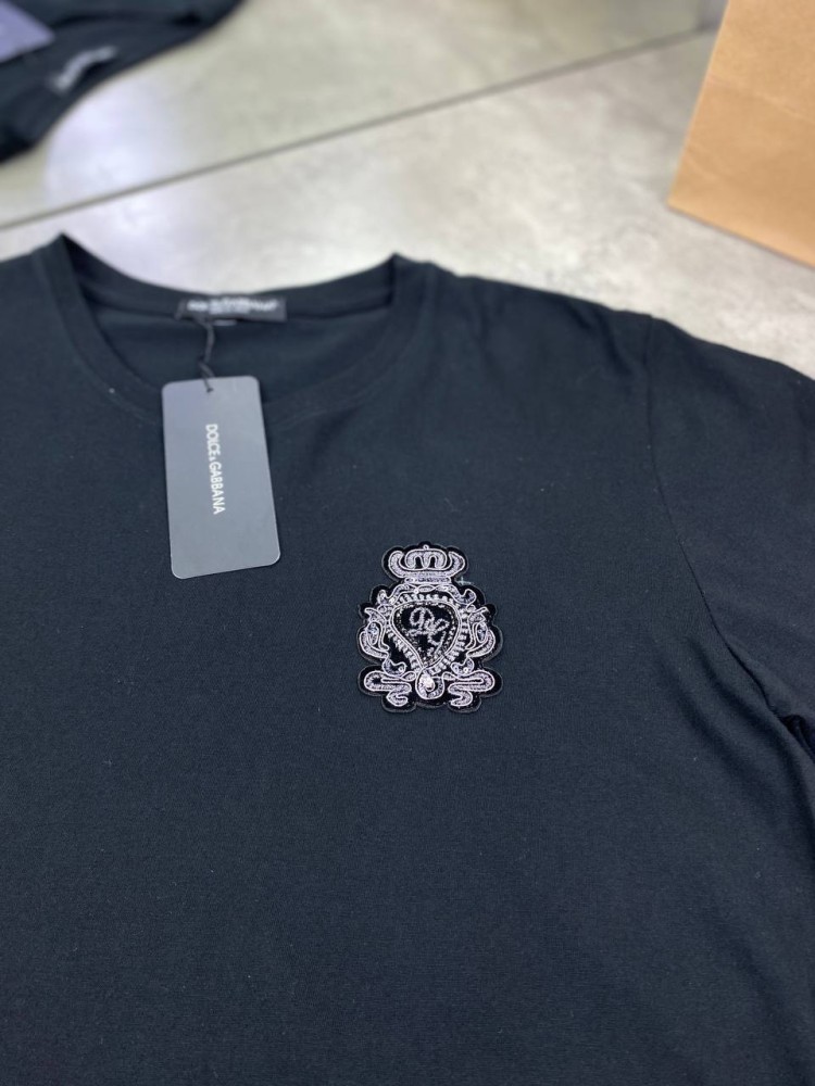 Черная футболка Dolce Gabbana f534, фото №4