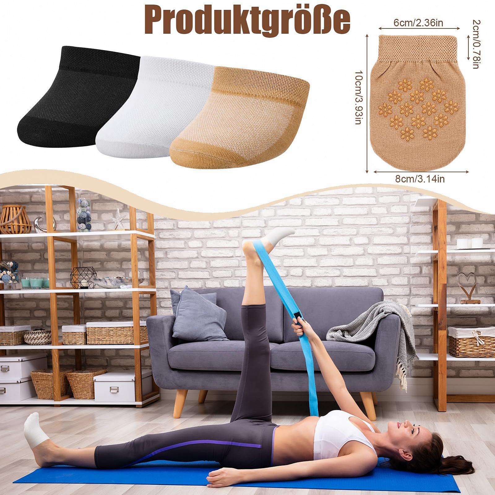 6 пар носков для передней части стопы, силиконовые, невидимые носки, нескользящие полуноски, носки для пальцев, женские балетки, носки для высоких каблуков, фото №2